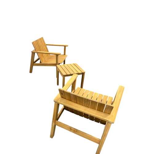 Neighbor Low Chair Teak Adirondack With Low Outdoor Side Table Set of 3, image 10