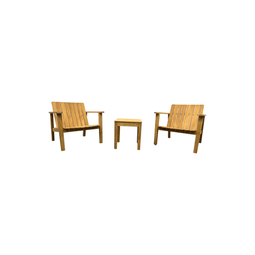 Neighbor Low Chair Teak Adirondack With Low Outdoor Side Table Set of 3, image 17