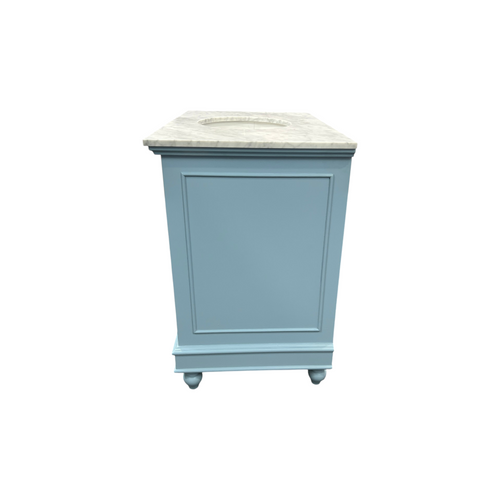Kitchen Bath Collection Bella Bathroom Vanity with Carrara Marble Top - Powder Blue, image 5