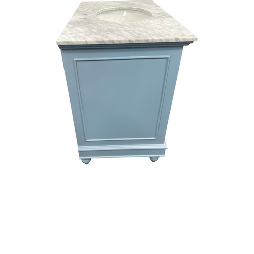 Kitchen Bath Collection Bella Bathroom Vanity with Carrara Marble Top - Powder Blue, image 13