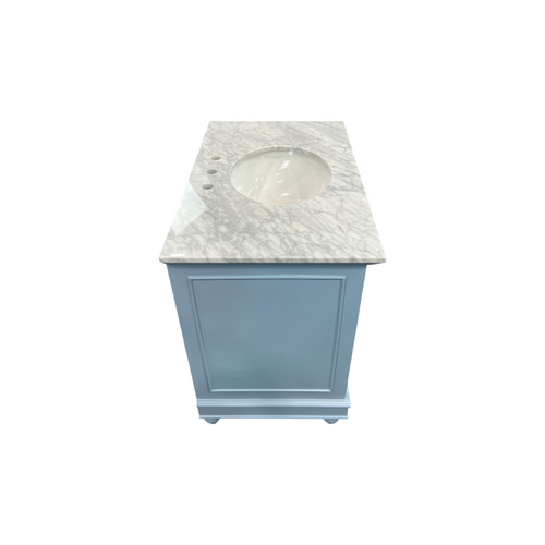Kitchen Bath Collection Bella Bathroom Vanity with Carrara Marble Top - Powder Blue, image 14