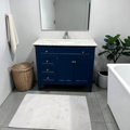 Lark Manor Ain Single Bathroom Vanity with Marble Top
