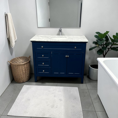 Lark Manor Ain Single Bathroom Vanity with Marble Top, image 1