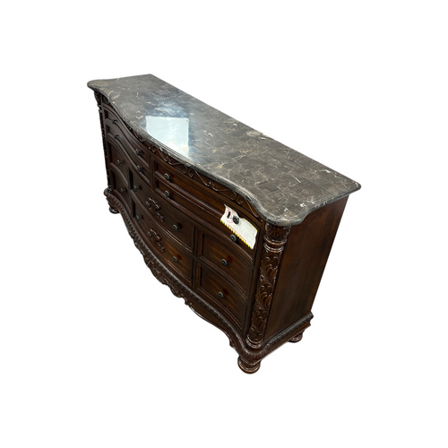 Oasis Home Patterson Solid Wood Indoor Dresser with Marble Top, image 5