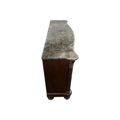 Oasis Home Patterson Solid Wood Indoor Dresser with Marble Top, image 13
