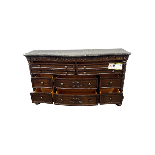Oasis Home Patterson Solid Wood Indoor Dresser with Marble Top, image 16