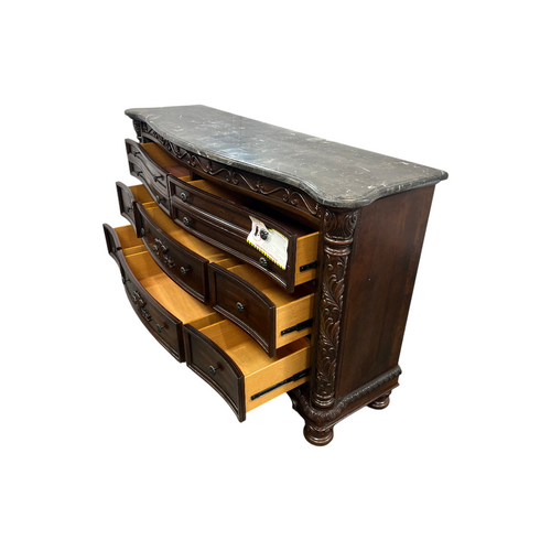 Oasis Home Patterson Solid Wood Indoor Dresser with Marble Top, image 18