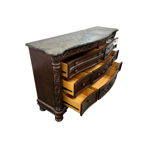 Oasis Home Patterson Solid Wood Indoor Dresser with Marble Top, image 19