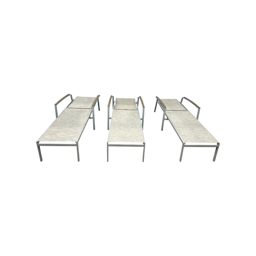 Oxford Garden Travira Outdoor Rust-Resistant Metal Chaise Lounge Set (Set of 3), image 2