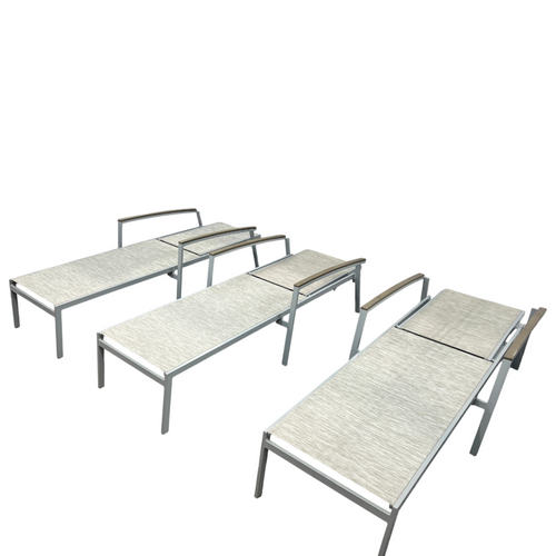 Oxford Garden Travira Outdoor Rust-Resistant Metal Chaise Lounge Set (Set of 3), image 6