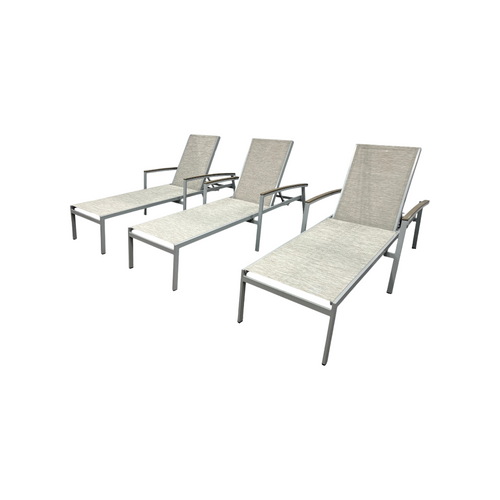 Oxford Garden Travira Outdoor Rust-Resistant Metal Chaise Lounge Set (Set of 3), image 23