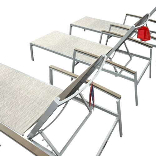 Oxford Garden Travira Outdoor Rust-Resistant Metal Chaise Lounge Set (Set of 3), image 25