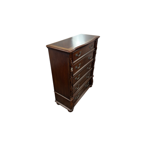 Best Master Furniture Bessy Traditional Cherry Wood 5-Drawer Chest, image 14