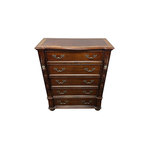 Best Master Furniture Bessy Traditional Cherry Wood 5-Drawer Chest, image 15