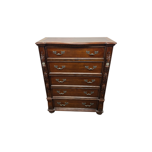 Best Master Furniture Bessy Traditional Cherry Wood 5-Drawer Chest, image 21