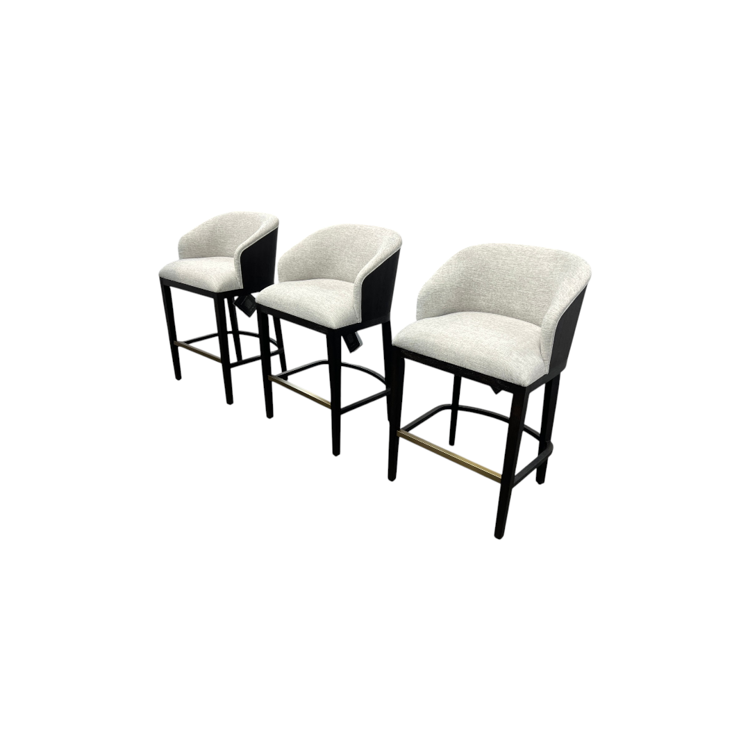 Hooker Furniture Curata Upholstered Bar Stool Set of 3