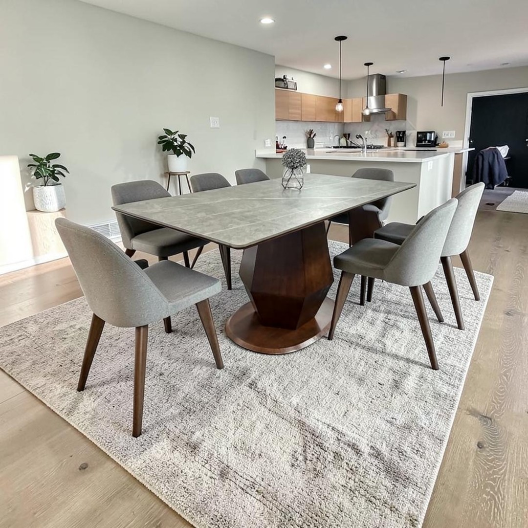 Hokku Designs Theolia Solid Wood Base Dining Table