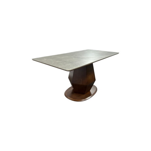 Hokku Designs Theolia Solid Wood Base Dining Table, image 2