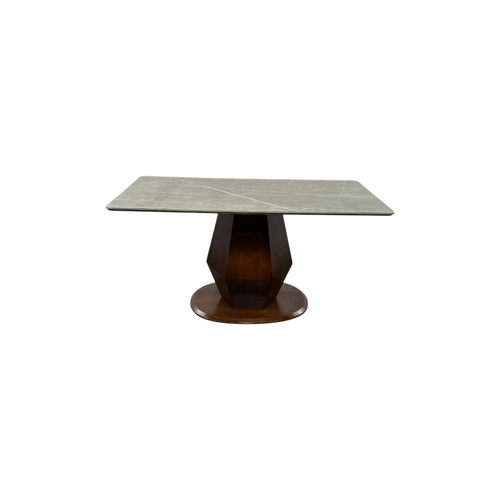 Hokku Designs Theolia Solid Wood Base Dining Table, image 5