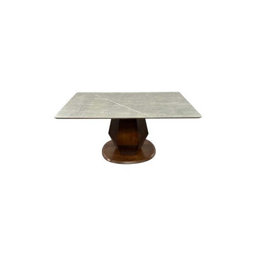 Hokku Designs Theolia Solid Wood Base Dining Table, image 6