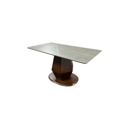 Hokku Designs Theolia Solid Wood Base Dining Table, image 8