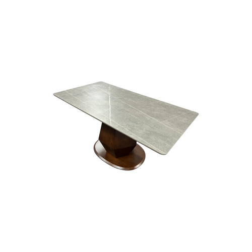 Hokku Designs Theolia Solid Wood Base Dining Table, image 9