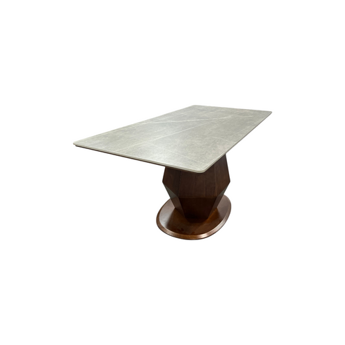 Hokku Designs Theolia Solid Wood Base Dining Table, image 12