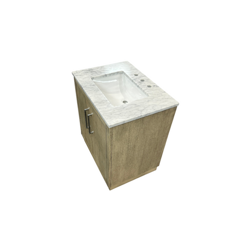 Water Creation Hugo Single Sink Pre-Assembled Mid-Century Style Bathroom Vanity With 1" Carrara White Marble Top, image 7