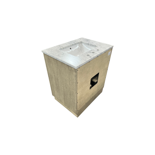 Water Creation Hugo Single Sink Pre-Assembled Mid-Century Style Bathroom Vanity With 1" Carrara White Marble Top, image 12