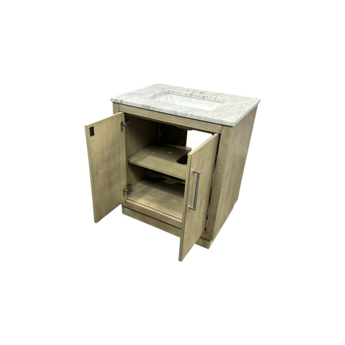 Water Creation Hugo Single Sink Pre-Assembled Mid-Century Style Bathroom Vanity With 1" Carrara White Marble Top, image 24