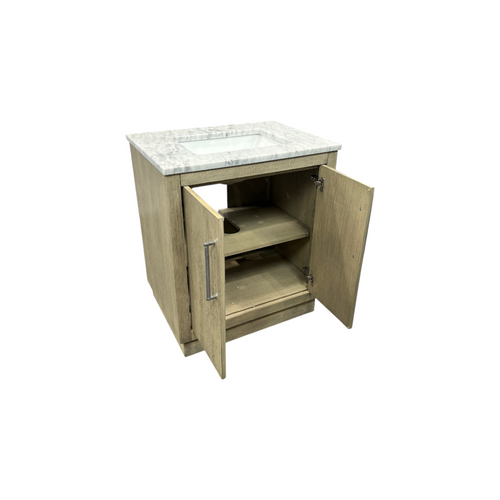 Water Creation Hugo Single Sink Pre-Assembled Mid-Century Style Bathroom Vanity With 1" Carrara White Marble Top, image 25