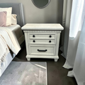 Millwood Pines Aleydis 2-Drawer Nightstand with USB