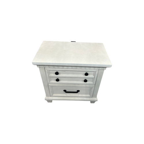 Millwood Pines Aleydis 2-Drawer Nightstand with USB, image 3