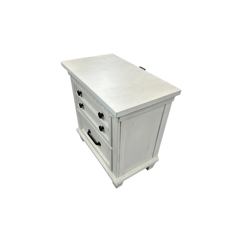 Millwood Pines Aleydis 2-Drawer Nightstand with USB, image 4