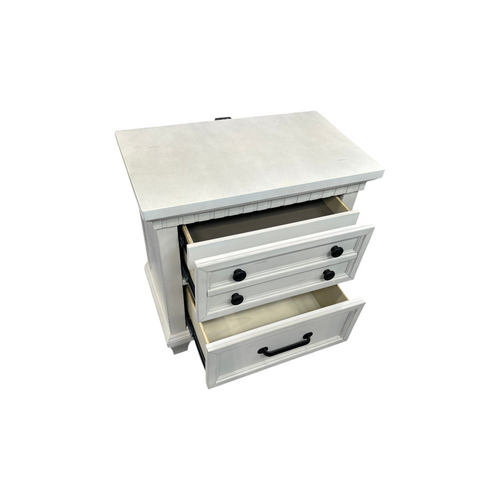 Millwood Pines Aleydis 2-Drawer Nightstand with USB, image 20