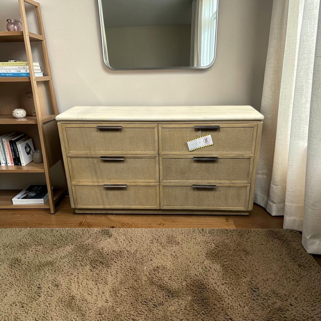 AllModern Marielle Dresser - Rope Drawer Fronts - Toffee