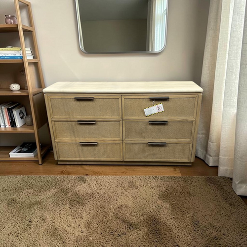 AllModern Marielle Dresser - Rope Drawer Fronts - Toffee, image 1