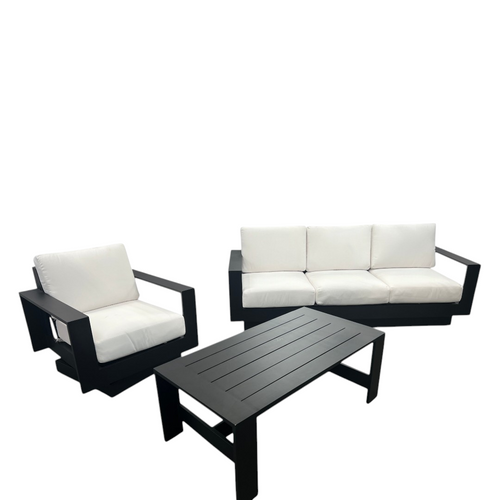 Joss & Main Sterling 3-Piece Outdoor Seating Group with Swivel Chair and Sunbrella Cushions, image 6