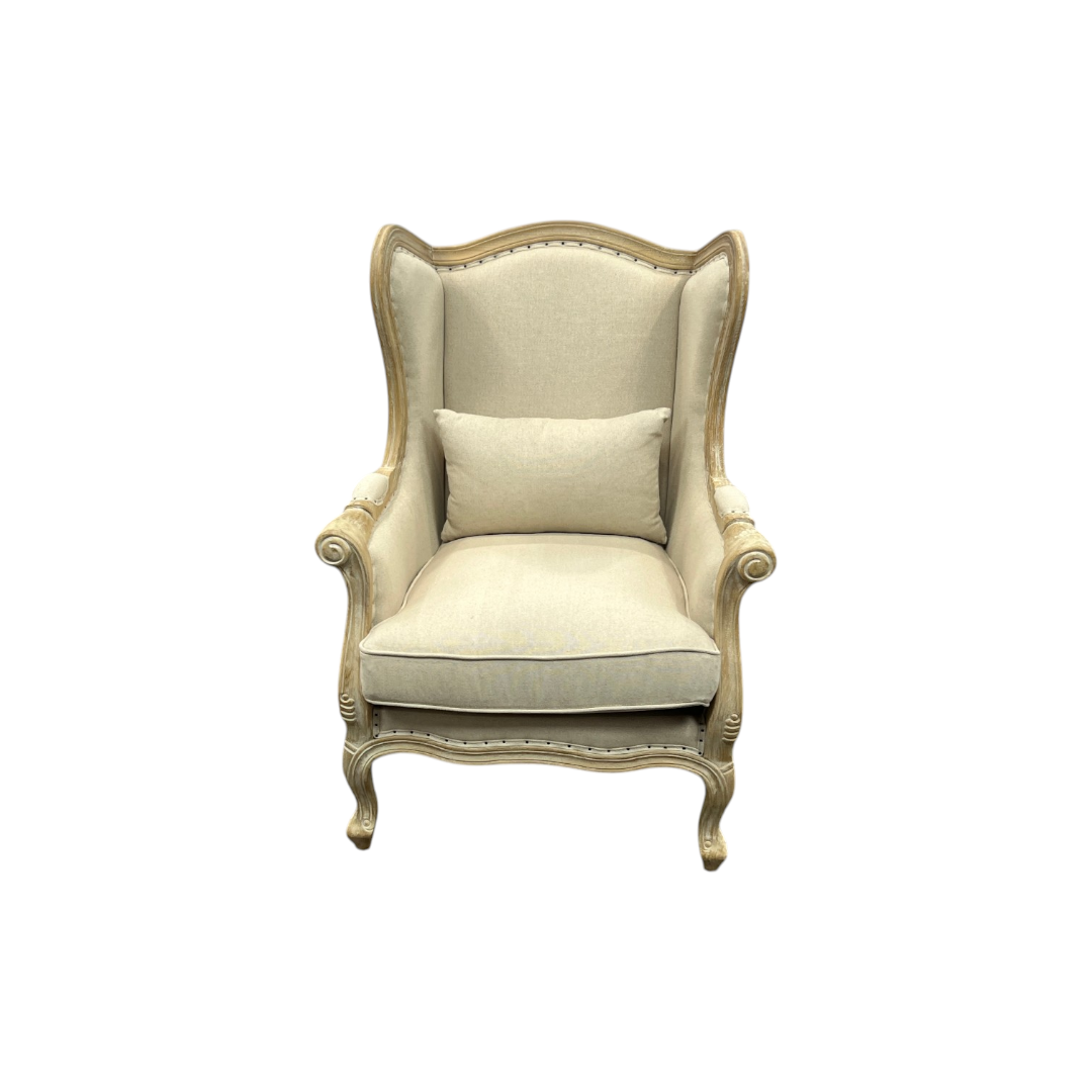 Zentique Upholstered Wingback Chair