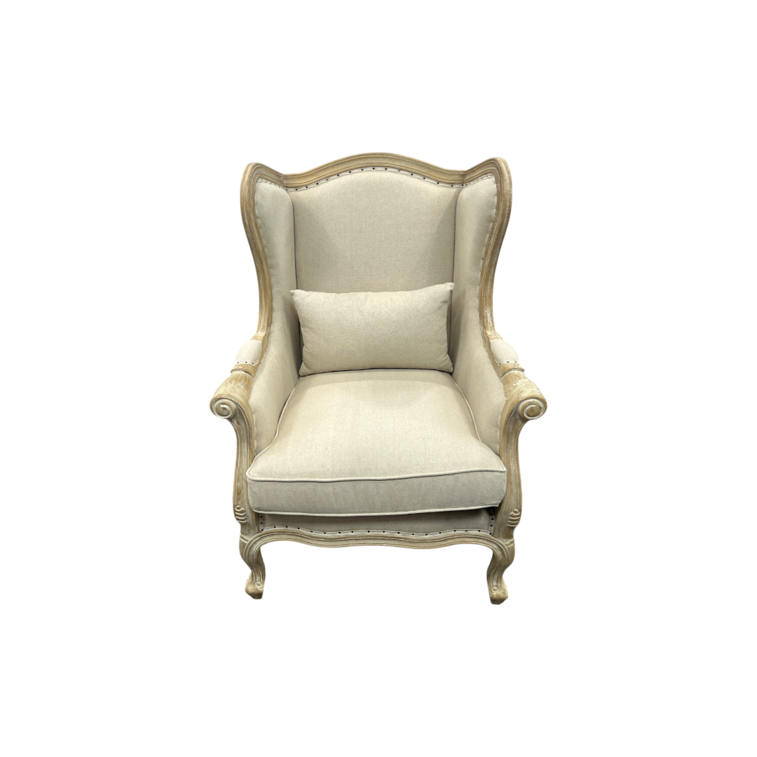 Zentique Upholstered Wingback Chair