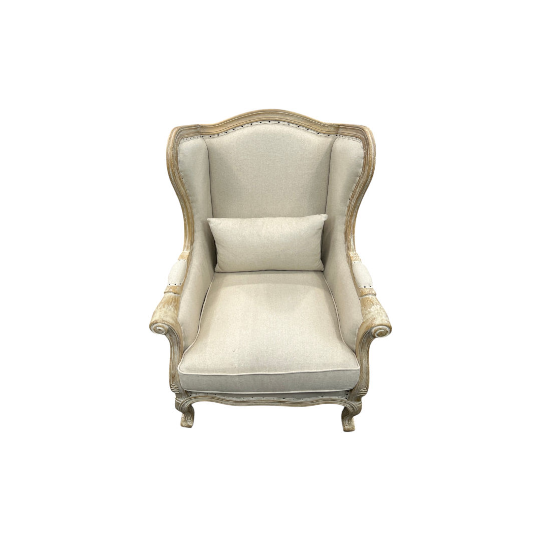Zentique Upholstered Wingback Chair