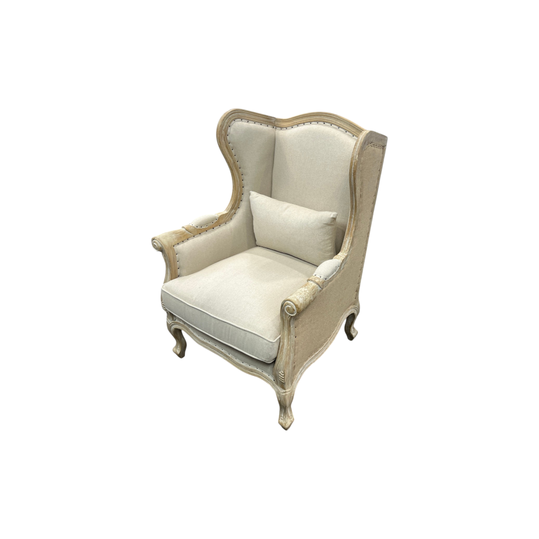 Zentique Upholstered Wingback Chair