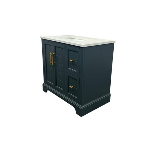 Vanity Art Madison Single Sink 2 Door and Drawer Bathroom Vanity with Top, image 5