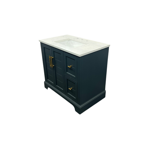 Vanity Art Madison Single Sink 2 Door and Drawer Bathroom Vanity with Top, image 6