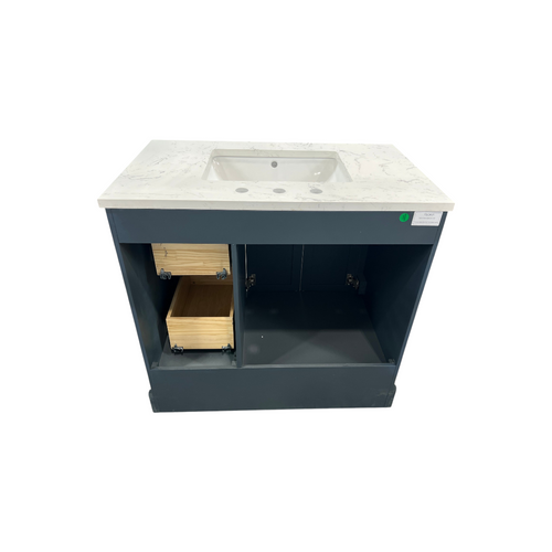 Vanity Art Madison Single Sink 2 Door and Drawer Bathroom Vanity with Top, image 12