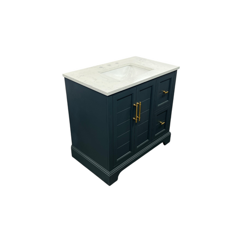 Vanity Art Madison Single Sink 2 Door and Drawer Bathroom Vanity with Top, image 18