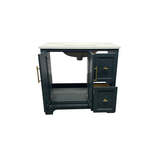 Vanity Art Madison Single Sink 2 Door and Drawer Bathroom Vanity with Top, image 20