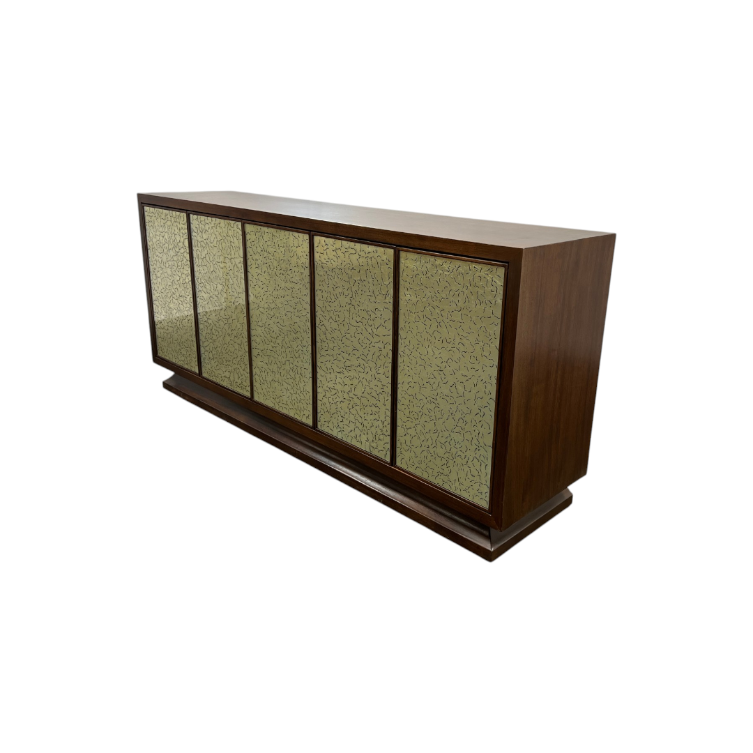 Hooker Furniture Melange Lloyds Leopard Entertainment Credenza - Medium Wood