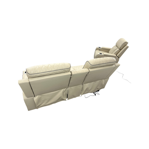 Latitude Run Alabaster Leather Living Room Recliner Set of 2, image 6