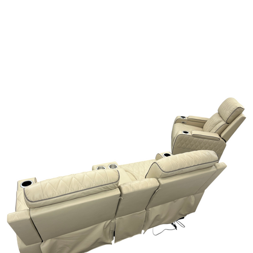 Latitude Run Alabaster Leather Living Room Recliner Set of 2, image 7